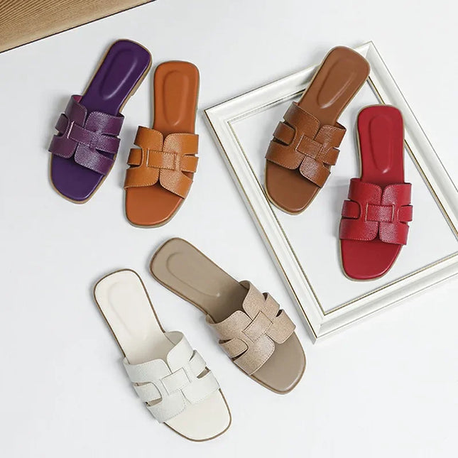 2026 Tk Summer Sandals in Genuine Leather Breathable Non-slip Wear-resistant Designer Style