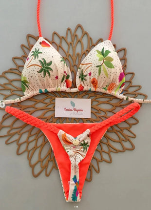 Micro Bikini 2026 Push Up Donna Costumi da Bagno Sexy Brasiliani Set Bikini Perizoma Stampa Biquini Abbigliamento Mare Estivo