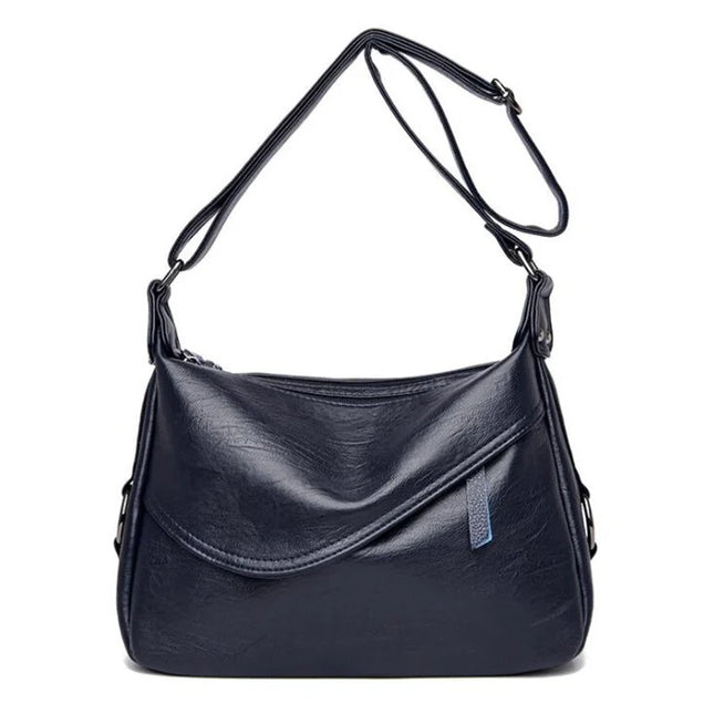 Borsa a Mano Minimalista da Donna in Morbida Pelle PU, Borsa a Tracolla Singola per Uso Quotidiano, Borsetta alla Moda per Signore