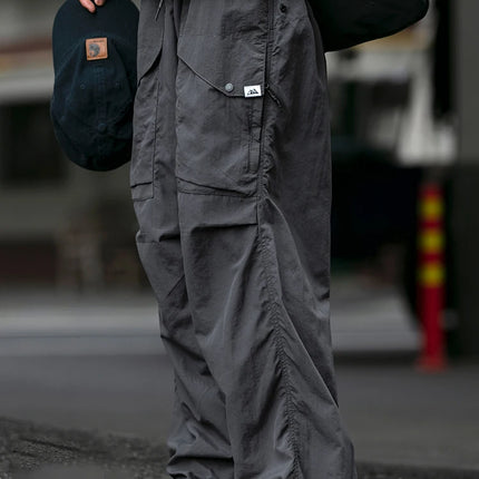Spring Summer Korean Outdoor Functional Waterproof Cargo Pants For Men Clothing Harajuku Joggers Casual Breathable Pants Male