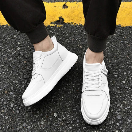Men Elevator Height Increase Shoes Sneakers Shoes for Men 10cm Sports Casual Invisible Inner Heightening 8cm White Shoes