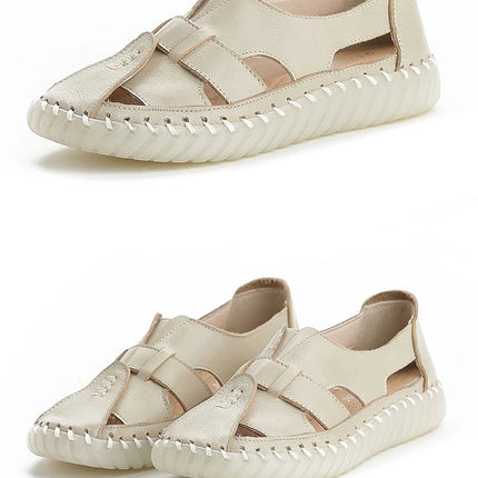 Sandales Femme - Nouveau Design 2026 - Sandales en Cuir de Vachette de Première Qualité
