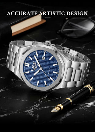 LIGE Orologio da donna elegante e lussuoso, orologio classico alla moda con data automatica, cinturino in acciaio inossidabile, orologi luminosi impermeabili per donna, regalo per signora platinumshop
