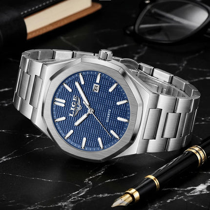 LIGE Orologio da donna elegante e lussuoso, orologio classico alla moda con data automatica, cinturino in acciaio inossidabile, orologi luminosi impermeabili per donna, regalo per signora platinumshop