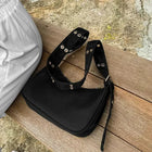 Women Armpit Bag New Nylon Bucket Fashion Solid Zipper SOFT Shoulder Bag Purses and Handbags Luxury Designer Black Tote Bag PlatiNum