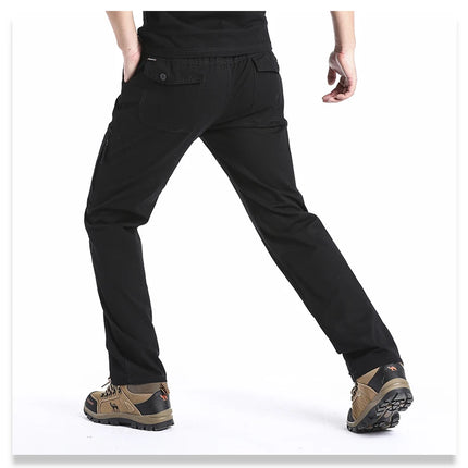 High Quality Men's Cotton Cargo Pants Casual Multiple Pocket Tacitcal Pants Spring Autumn Outdoor Camping Hiking Work Pants