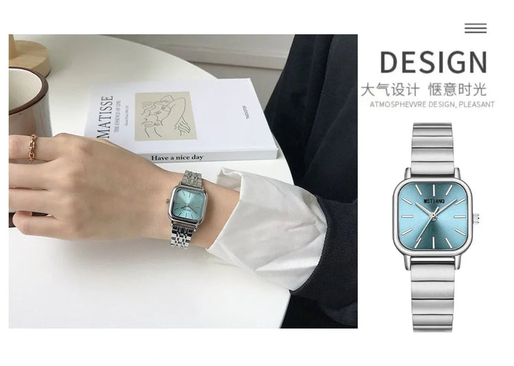 Orologio da donna di lusso Orologio da polso al quarzo da donna con cintura in acciaio alla moda delle migliori marche Montre Femme Bellissimi regali Orologi da donna di lusso platinumshop