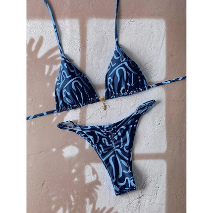 Sexy Leopardo Push Up Bikini Costumi da bagno a due pezzi 2026 Micro Bikini Set Costume da bagno donna Abbigliamento da spiaggia Perizoma Costumi da bagno per donna platinumshop