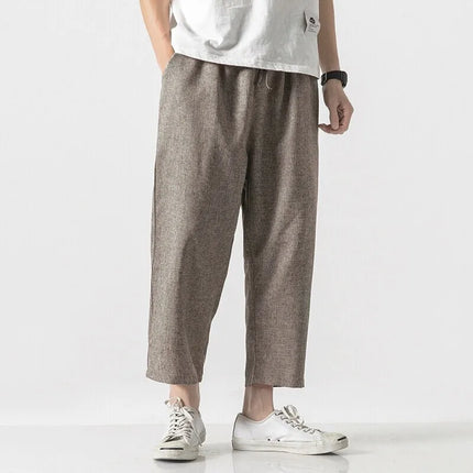 Pantaloncini da uomo nuovi pantaloni larghi casual in vita elastica tinta unita pantaloni estivi sottili comodi e traspiranti per uomo taglie forti 5XL