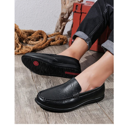 2025 Estate Scava Fuori Penny Mocassini Da Uomo Scarpe Da Barca Traspirante Uomo Mocassini In Pelle Slip On Appartamenti Mens Casual Scarpe Da Guida