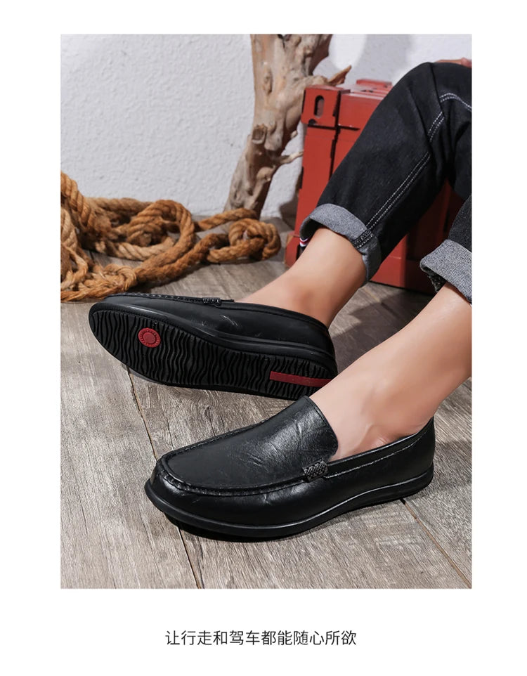 2025 Estate Scava Fuori Penny Mocassini Da Uomo Scarpe Da Barca Traspirante Uomo Mocassini In Pelle Slip On Appartamenti Mens Casual Scarpe Da Guida
