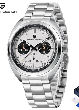 Nuovo Orologio da Uomo PAGANI DESIGN Panda 2026, Orologio al Quarzo Retrò, Cronografo Impermeabile con Vetro Zaffiro AR, Luminoso, Sportivo, in Acciaio Inossidabile