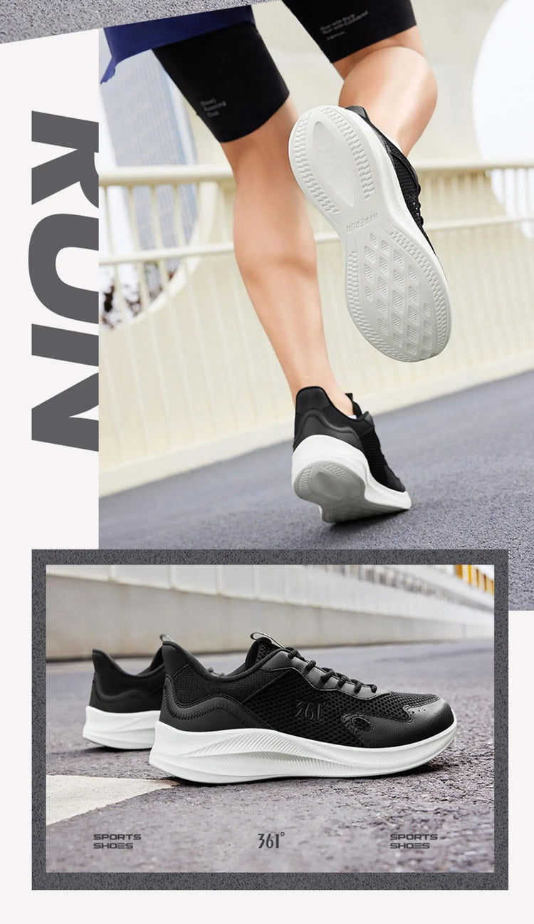 361 Degrees Men Running Shoes Wear-resistant Comfortable Soft Supportive Jogging Lightweight Breathable Male Sneakers 672422252 PlatiNum