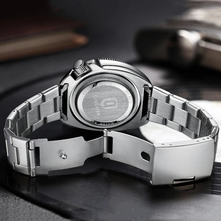 QINGXIYA Orologi al quarzo da uomo di lusso delle migliori marche Cinturino in acciaio inossidabile di alta qualità Orologio sportivo di moda con data luminosa impermeabile platinumshop