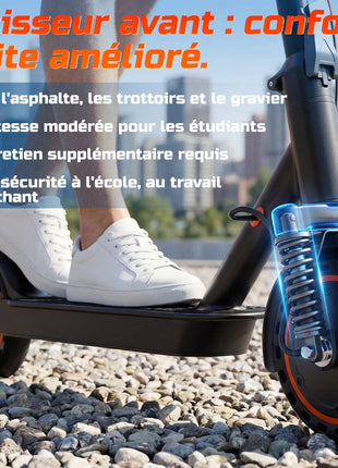 Monopattino Elettrico TODIMART T6 per Adulti, Motore 350W (Picco 500W), Batteria 36V 7.8Ah, Pneumatici Solidi a Nido d'Ape Antiesplosione da 8.5 Pollici, Connessione APP, Pieghevole