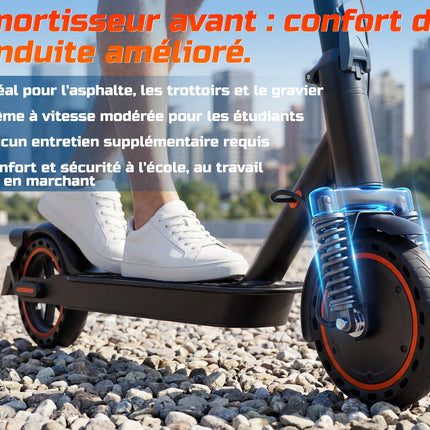 Monopattino Elettrico TODIMART T6 per Adulti, Motore 350W (Picco 500W), Batteria 36V 7.8Ah, Pneumatici Solidi a Nido d'Ape Antiesplosione da 8.5 Pollici, Connessione APP, Pieghevole