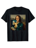T-shirt estiva da uomo a maniche corte con motivo stampato, stile unisex, adatta per feste in casa come regalo