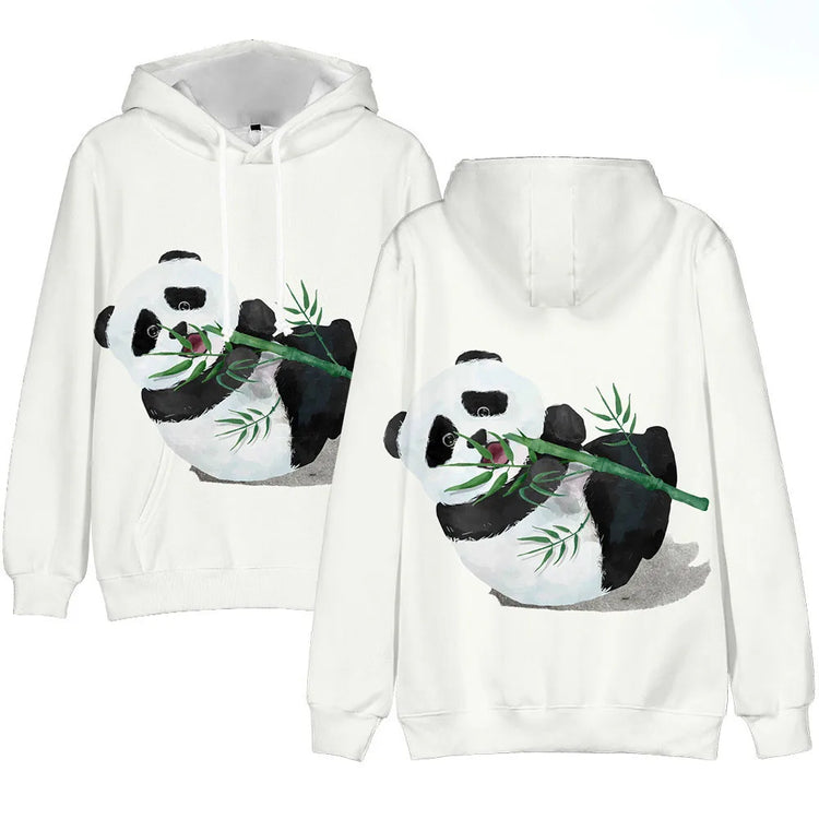 Fashion Cute Panda 3D Print Hoodies Men Women Animal Hooded Sweatshirts Hoody Oversized Pullovers Y2k Tracksuit Top Man Clothing