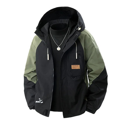 Jacket Mens Spring Autumn New Men Jacket Printing Hooded Jackets Casual Coat Men's Business Coats Size L-4XL 5XL 6XL 7XL 8XL