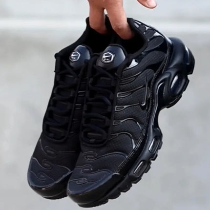 Nike Men's Air Max Plus TN Triple Black Versatile Air Cushion Anti-Slip Comfortable Outdoor Casual Sneakers 604133-050