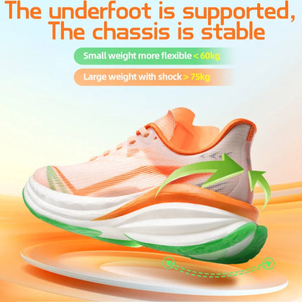 ONEMIX YUE SHUANG Running Shoes for Men Air Cushion Athletic Couple Trainers Sport Runner Shoes Outdoor Women Walking Sneakers PlatiNum