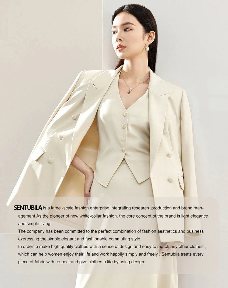SENTUBILA 100% Wool Winter Jackets for Women Short Coats 2026 Stand Turtleneck Unlined Wool Outerwears Female Clothes W44O56626