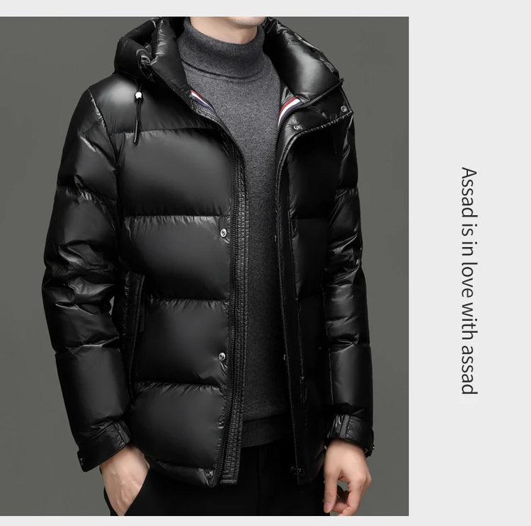 New arrival winter jacket 90% white duck down jackets men,mens thicken warm parkas winter down coat,autumn hooded parkas men