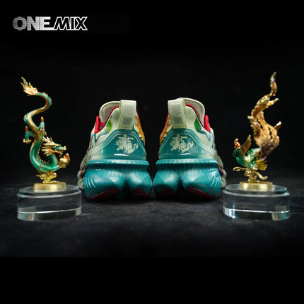Onemix Original Designers Chinese Style Running Shoes for Men Luxury Women Shoes Breathable Sports Shoes Male Outdoor Sneaker PlatiNum