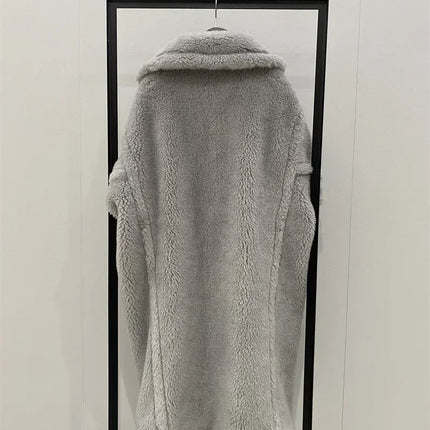 Max Teddy Coat 62% Alpaca 26% Wool 12% Silk Coat Winter Thicken Women's Coat