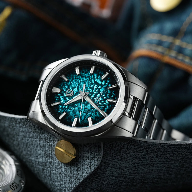 Watchdives WD0003C 38mm Watch VH31 Sweep Seconds Quartz Movement Stainless Steel Watch Elementum Original Design Men Wristwatch