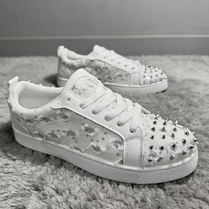 Spring Autumn New Boutique Red Bottom Casual Board Shoes Korean Version Couple Style Fashion Trend Youth Flat Running Sneakers