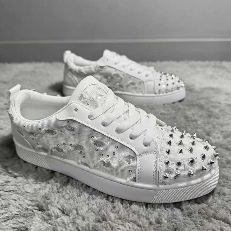 Spring Autumn New Boutique Red Bottom Casual Board Shoes Korean Version Couple Style Fashion Trend Youth Flat Running Sneakers