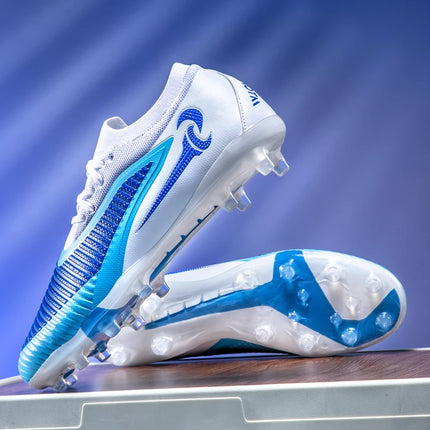 Nuovi Scarpini da Calcio per Uomo, Scarpe Sportive da Esterno per Ragazzi, Tacchetti Lunghi Antiscivolo Traspiranti, Scarpe da Calcio per Allenamento e Partite, Comode per Adulti