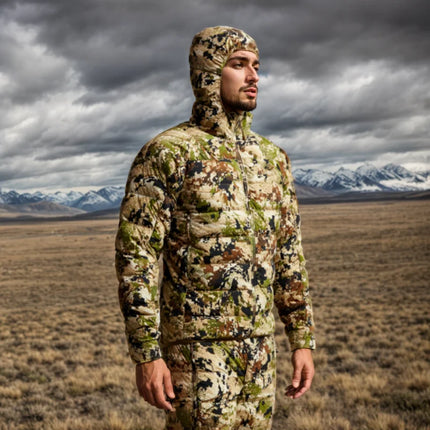 Men's Kelvin Light Down Jacket Winter Camouflage Fishing Hunting Suit