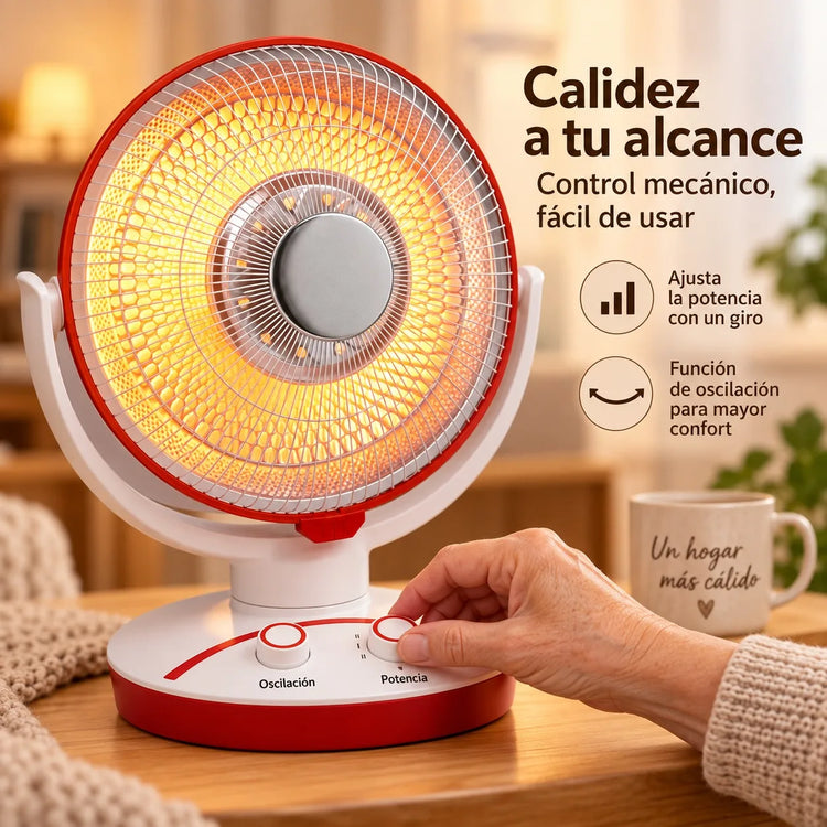 Tabletop Carbon Fiber Heater Adjustable Power 550W 1100W with Tilt Angle for Bedroom Office and Student Dorms