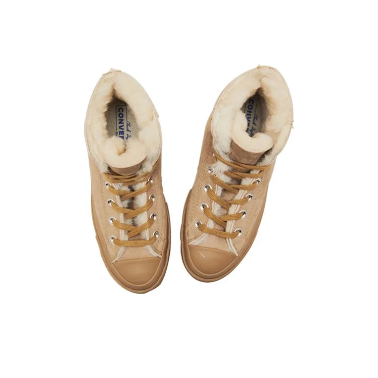 Chuck 70 Tri Panel x Converse Hi 'Khaki Shearling' 166318C