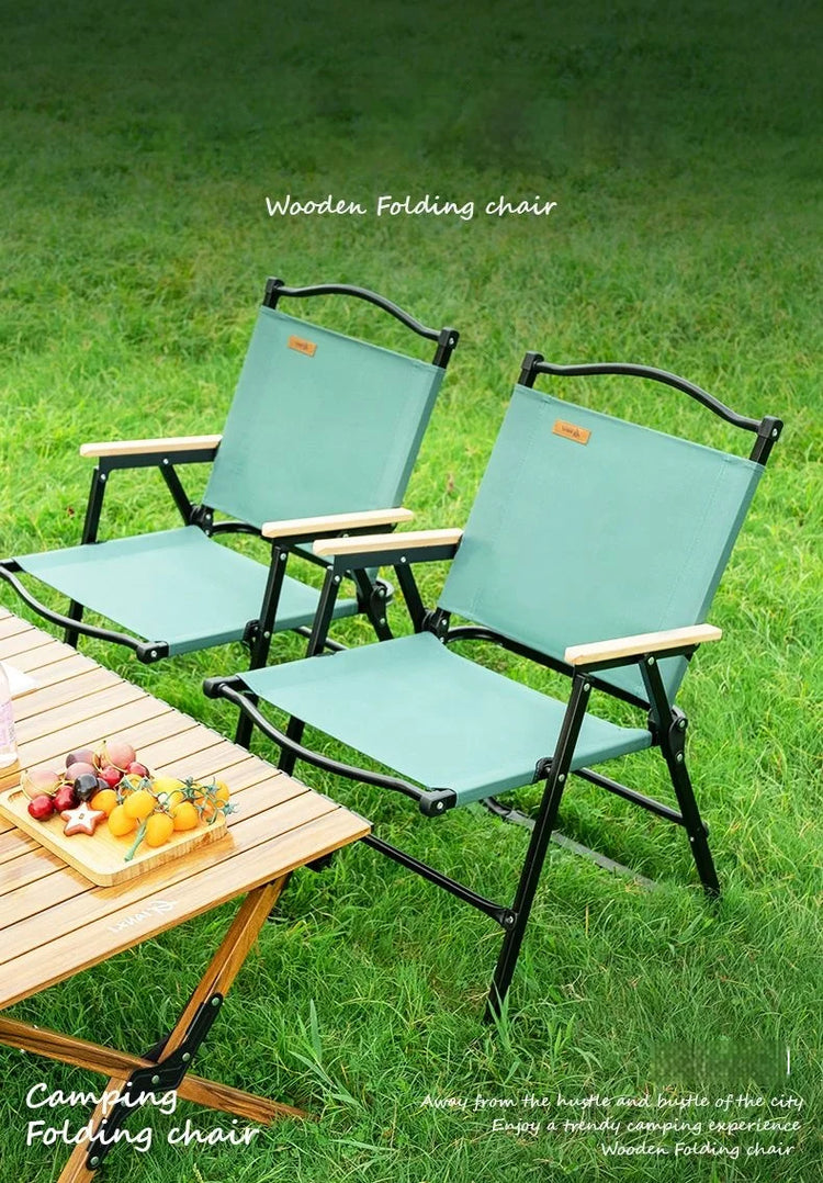 GIANXI Sedia pieghevole verde da campeggio estiva all'aperto Telaio in alluminio nero Sedia da pesca ultraleggera portatile Sedia da spiaggia per barbecue