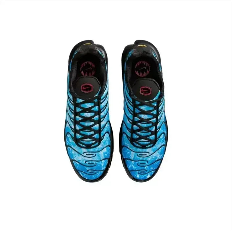 Nike Air Max Plus TN Black Baltic Blue Men's Fashion Breathable Mesh Upper Air Cushion Casual Sneakers HQ3824-001