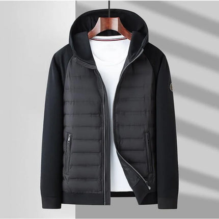 Men's Stylish Hooded Down Jacket 90% Goose Down Short Youth Coat High Quality Fashion Autumn Winter Regular Fit