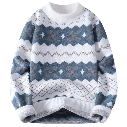 Winter Sweaters for male men thick O-neck sweater men Student youth sweaters autumn Men's wool Casual Knitwear Pullover