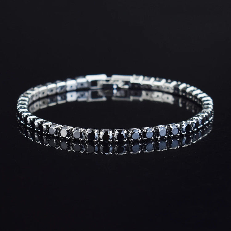4mm Micro-inlaid Zircon Tennis Bracelet for Women 2025 New Men Bracelet Homme Jewelry Accessories Wholesale PlatiNum