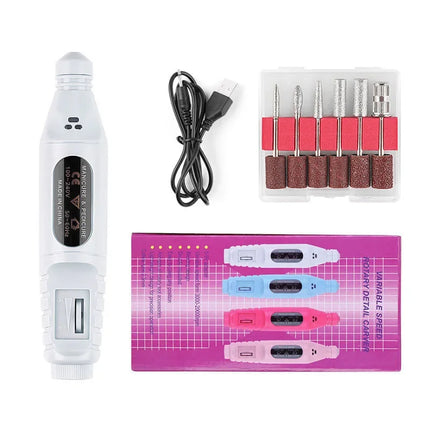 Pen‑Form Manicure Pedicure Grinding Machine Compact Electric Nail Polisher Drill For Daily Nail Grooming And Diy Hand‑Made Nail Creation