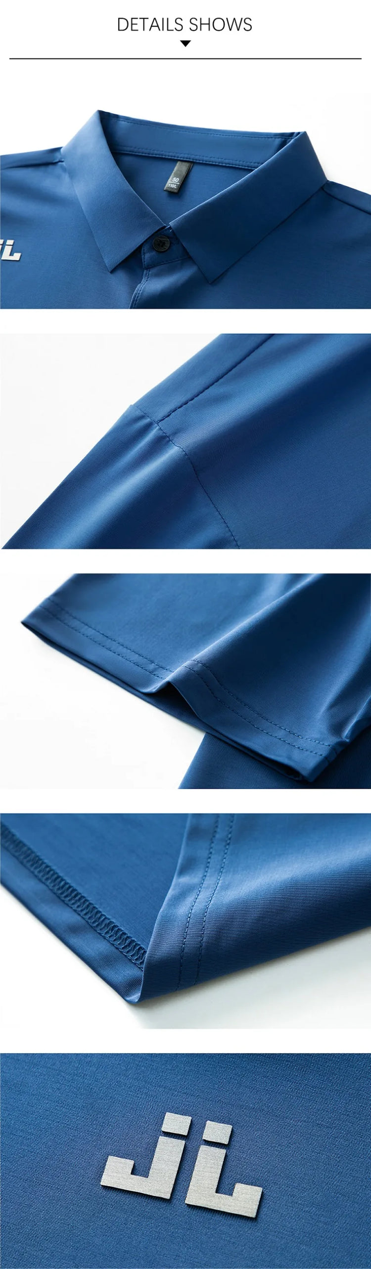 BROWON 2025 Estate 2025 Tendenze Polo Maglietta da uomo Manica corta Antirughe Colletto rovesciato Sottile Cool Business Tee Shirt Homme