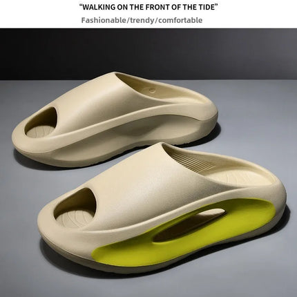 Pantofole in cocco Le donne indossano sandali Coppia fondo spesso Eva Step on Shit Feeling Home Home Pantofole di grandi dimensioni Scarpe