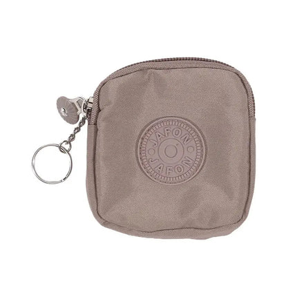 Mini Nylon Waterproof Coin Purses Key Bag Wallets Portable Square Small Card Holder Zipper Zero Wallets Card Bags Headphone Bags PlatiNum