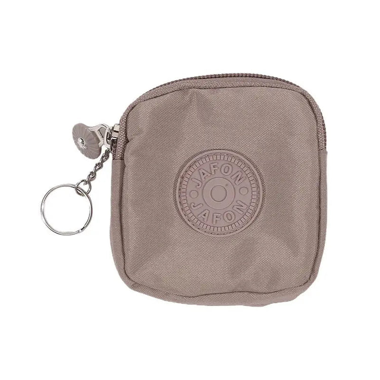Mini Nylon Waterproof Coin Purses Key Bag Wallets Portable Square Small Card Holder Zipper Zero Wallets Card Bags Headphone Bags PlatiNum