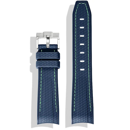 Cinturino in gomma per Swatch X Omega Joint MoonSwatch Cinturino sportivo impermeabile da 20 mm Cinturino con estremità curva in silicone per uomo donna platinumshop