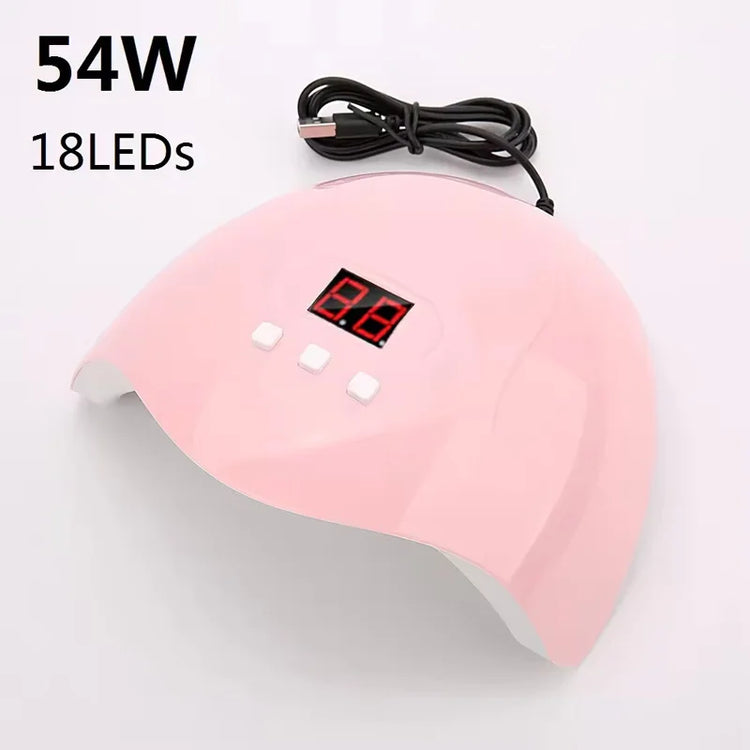 Nail UV Lamp 18LED Nail Dryer Suitable For All Gel Varnish Polishing And Curing With Timer Mode Suitable For Home Manicure Tools