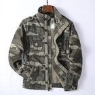 Vintage Style Men's Autumn Casual Jacket Tactical Camouflage Coat Stand Collar Outdoor Jacket Spring Outerwear