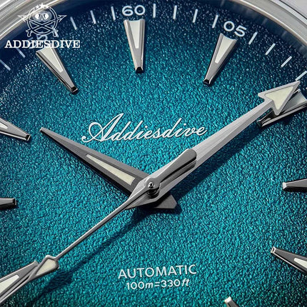 ADDIESDIVE Luxury 39mm Men Automatic Watch 8215 Mechanical BWG9 Super Luminous 100m Waterproof Watches Bubble Glass Men‘s Watch